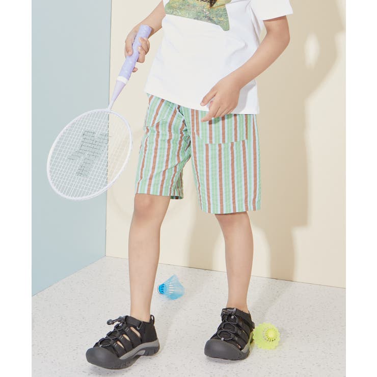 【KIDS】UNISEXマルチストライプハーフパンツ | ROPE' PICNIC【KIDS】 | 詳細画像1 