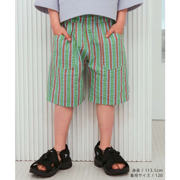 【KIDS】UNISEXマルチストライプハーフパンツ | ROPE' PICNIC【KIDS】 | 詳細画像10 