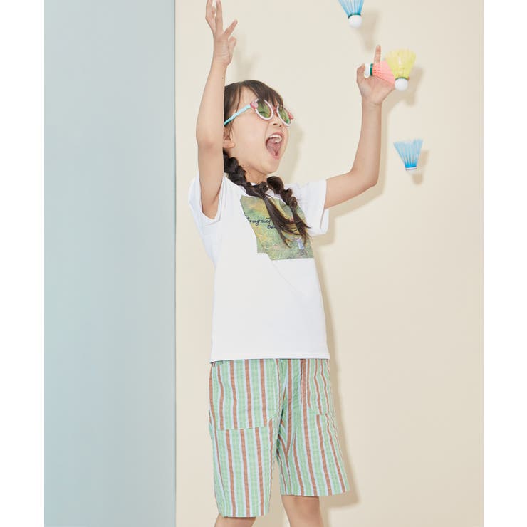 【KIDS】UNISEXマルチストライプハーフパンツ | ROPE' PICNIC【KIDS】 | 詳細画像4 