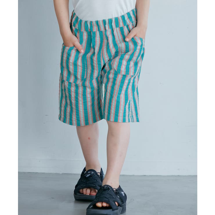 【KIDS】UNISEXマルチストライプハーフパンツ | ROPE' PICNIC【KIDS】 | 詳細画像6 