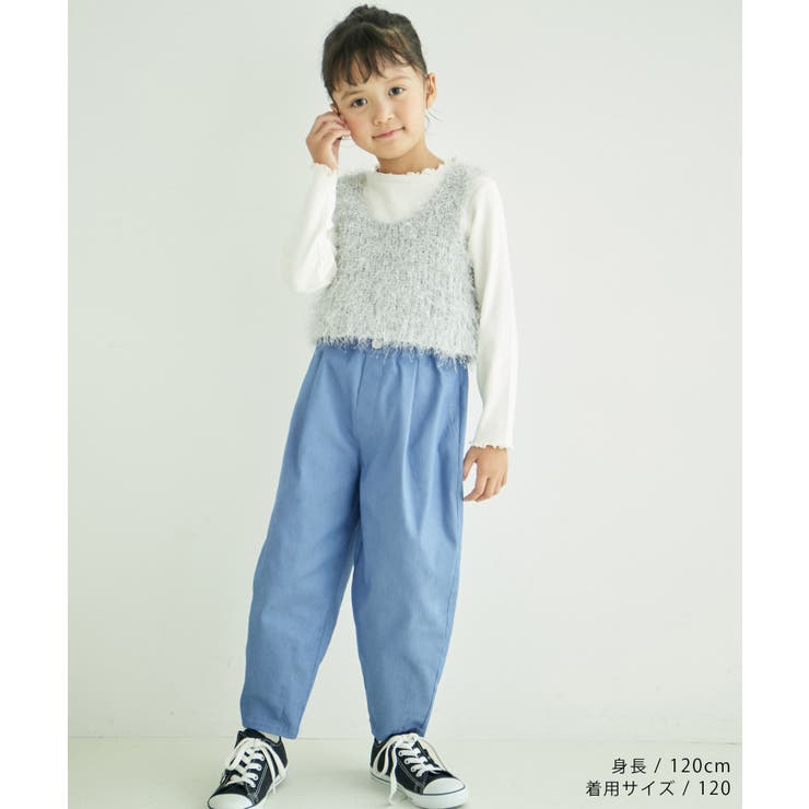 【KIDS】ストレッチツイルバレルパンツ/WEB限定サイズ:110cm | ROPE' PICNIC【KIDS】 | 詳細画像17 