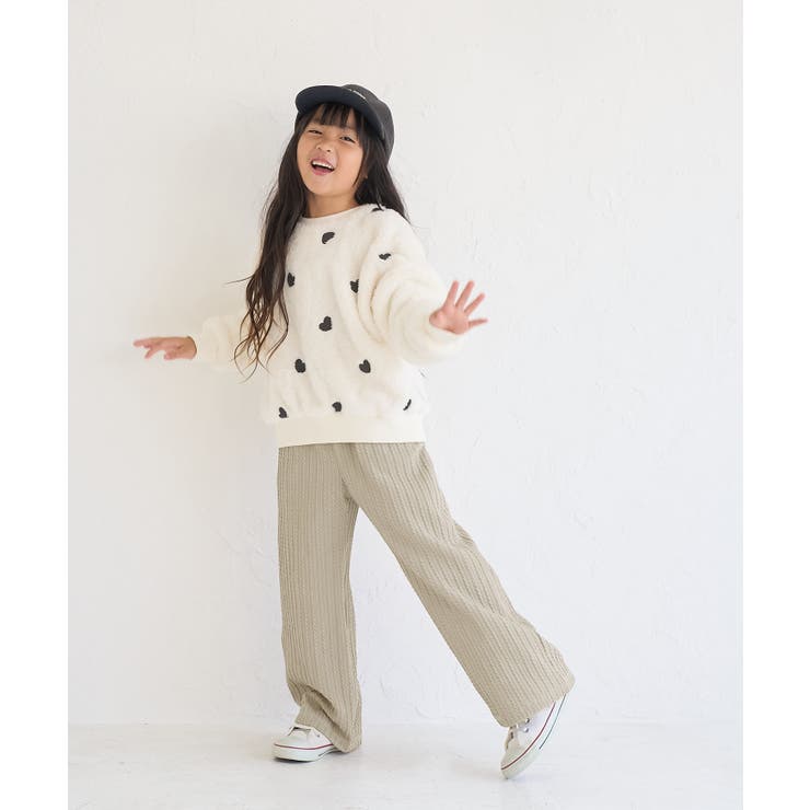 【KIDS】裏ベロアケーブルワイドパンツ | ROPE' PICNIC【KIDS】 | 詳細画像8 
