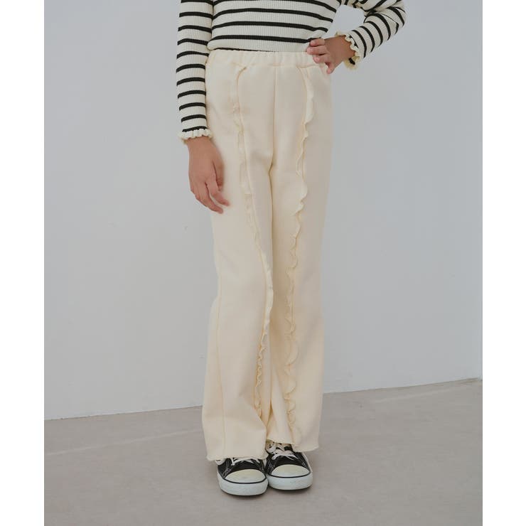 オフホワイト(15) | 【KIDS/キッズ】フロントフリル裏起毛パンツ | ROPE' PICNIC【KIDS】