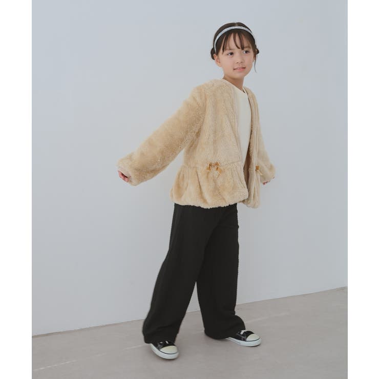 【KIDS/キッズ】裏ベロアケーブルフレアパンツ | ROPE' PICNIC【KIDS】 | 詳細画像2 