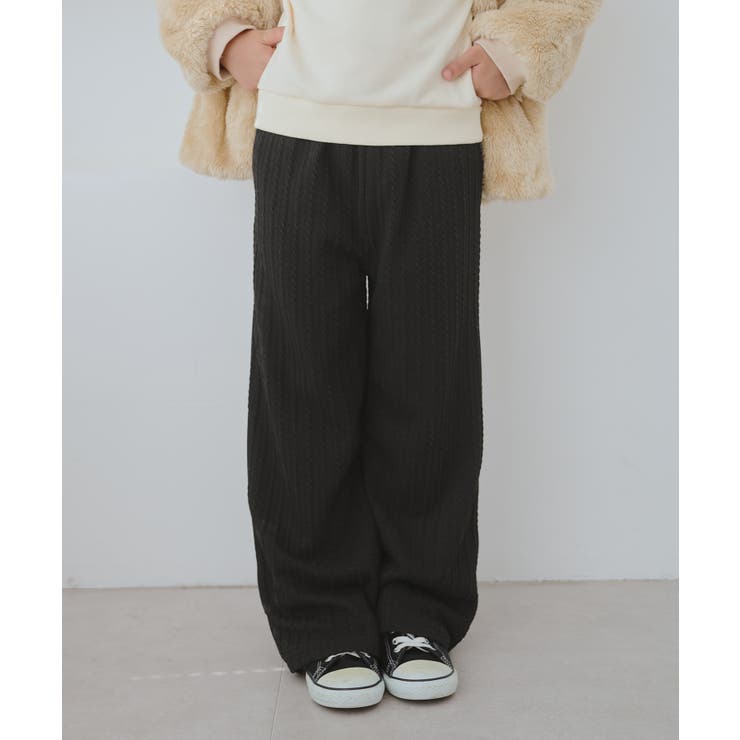 【KIDS/キッズ】裏ベロアケーブルフレアパンツ | ROPE' PICNIC【KIDS】 | 詳細画像4 