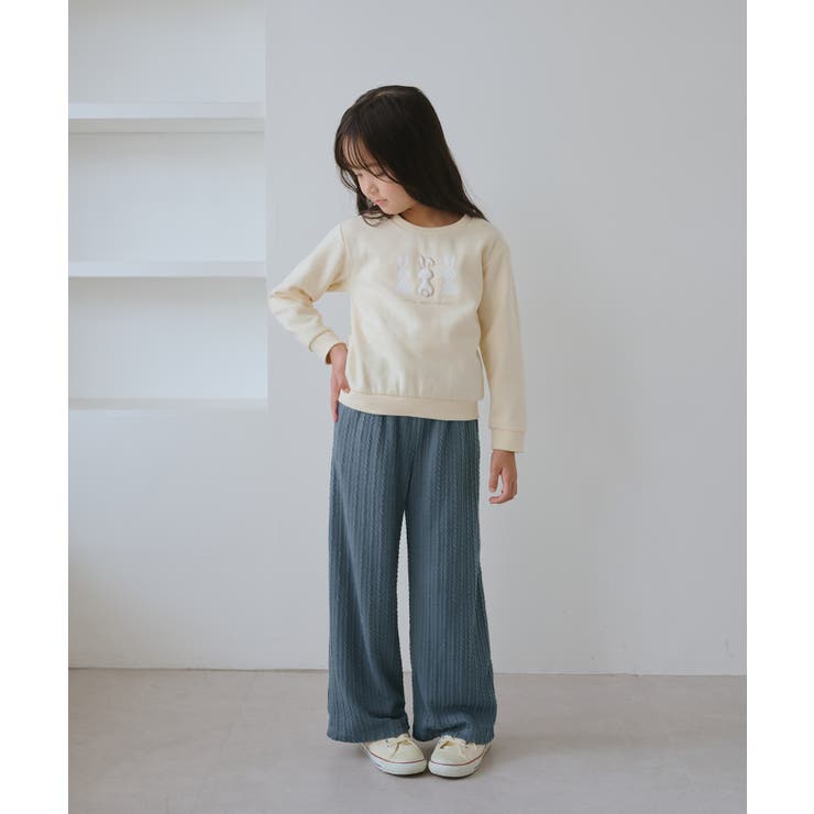 【KIDS/キッズ】裏ベロアケーブルフレアパンツ | ROPE' PICNIC【KIDS】 | 詳細画像8 