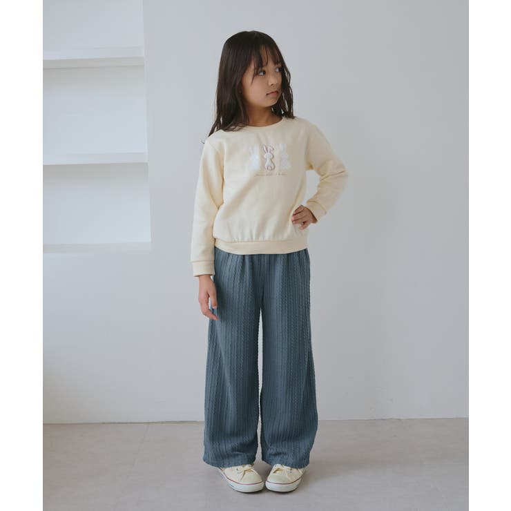 【KIDS/キッズ】裏ベロアケーブルフレアパンツ | ROPE' PICNIC【KIDS】 | 詳細画像9 