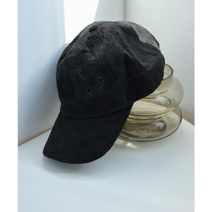 ブラック(01) | 【KIDS/キッズ】フラワーレースキャップ | ROPE' PICNIC【KIDS】
