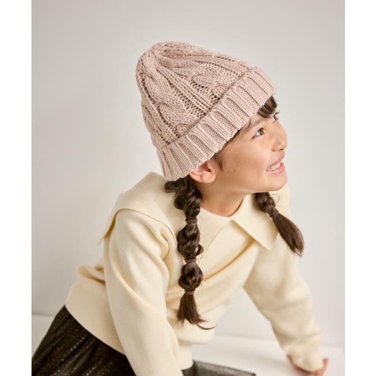 【KIDS/キッズ】UNISEXケーブルニットワッチ/リンクコーデ | ROPE' PICNIC【KIDS】 | 詳細画像1 