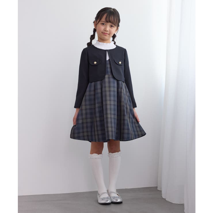 【KIDS/キッズ】パイピングノーカラージャケット/セレモニー対応 | ROPE' PICNIC【KIDS】 | 詳細画像2 