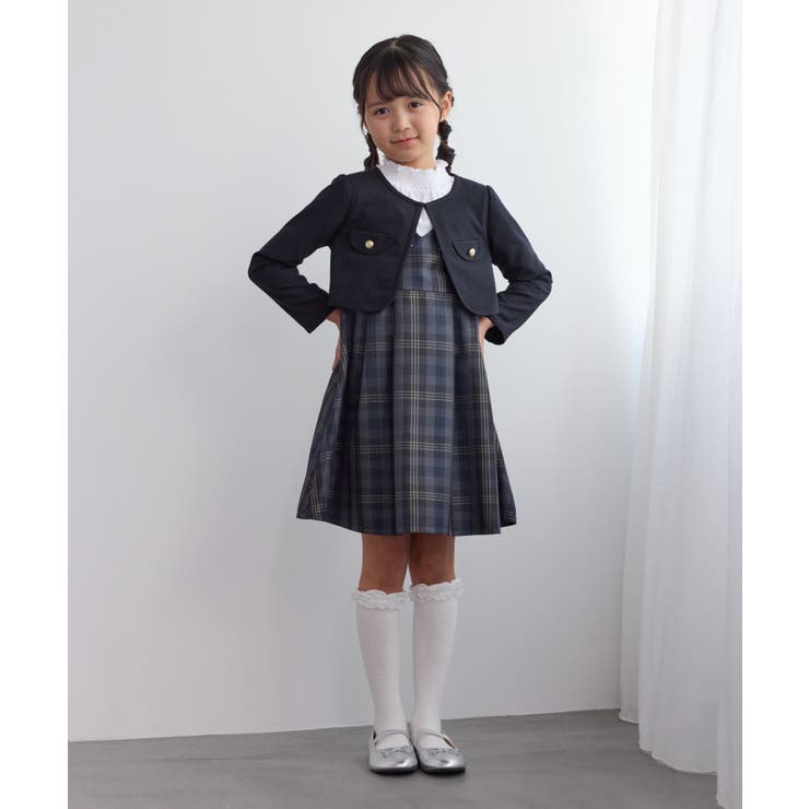 【KIDS/キッズ】パイピングノーカラージャケット/セレモニー対応 | ROPE' PICNIC【KIDS】 | 詳細画像3 