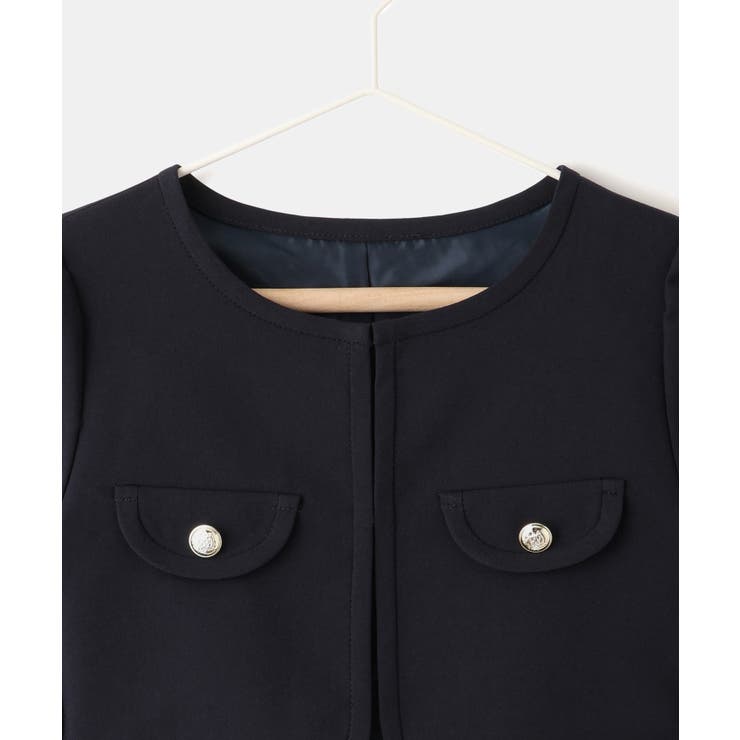 【KIDS/キッズ】パイピングノーカラージャケット/セレモニー対応 | ROPE' PICNIC【KIDS】 | 詳細画像8 