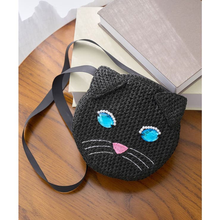 ブラック(01) | 【KIDS】【Casselini/キャセリーニ】ネコモチーフバッグ | ROPE' PICNIC【KIDS】