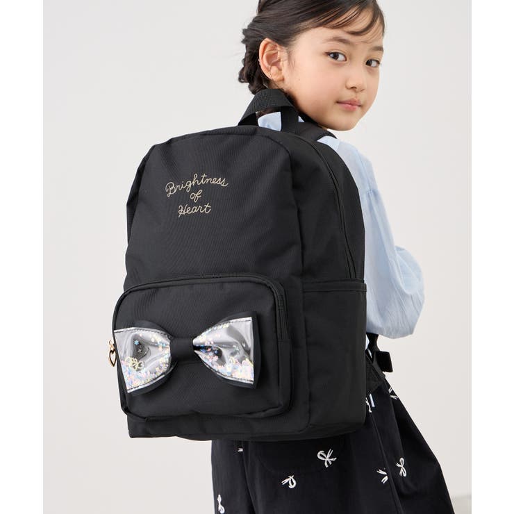 ブラック(01) | 【KIDS/キッズ】シャカシャカリボンリュック | ROPE' PICNIC【KIDS】