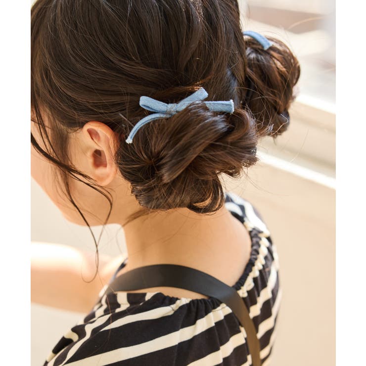 KIDS/キッズ】デニムリボンヘアゴムセット[品番：RPCW0049513]｜ROPE