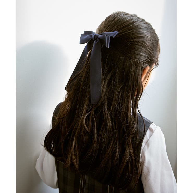 ネイビー(40) | 【KIDS/キッズ】ビックリボンヘアゴム | ROPE' PICNIC【KIDS】
