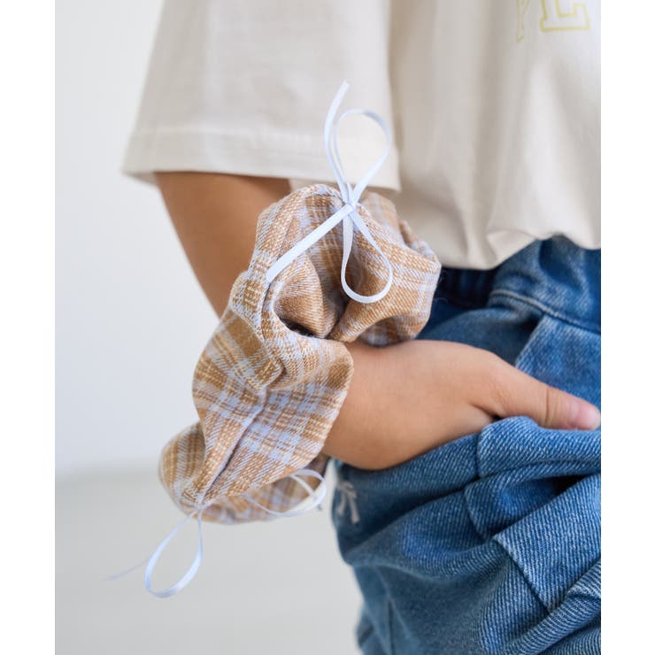 ベージュ(27) | 【KIDS/キッズ】アソート柄リボン付きシュシュ | ROPE' PICNIC【KIDS】