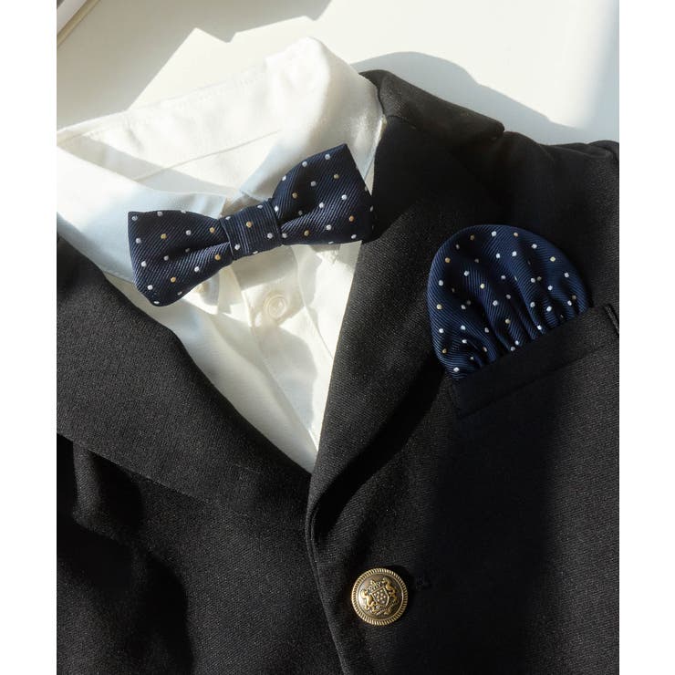 ネイビー(40) | 【BOYS】蝶ネクタイ・ポケットチーフ/セレモニー | ROPE' PICNIC【KIDS】