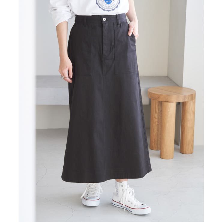 綿ストレッチAラインスカート[品番：RPCW0034767]｜ROPE' PICNIC（ロペ 
