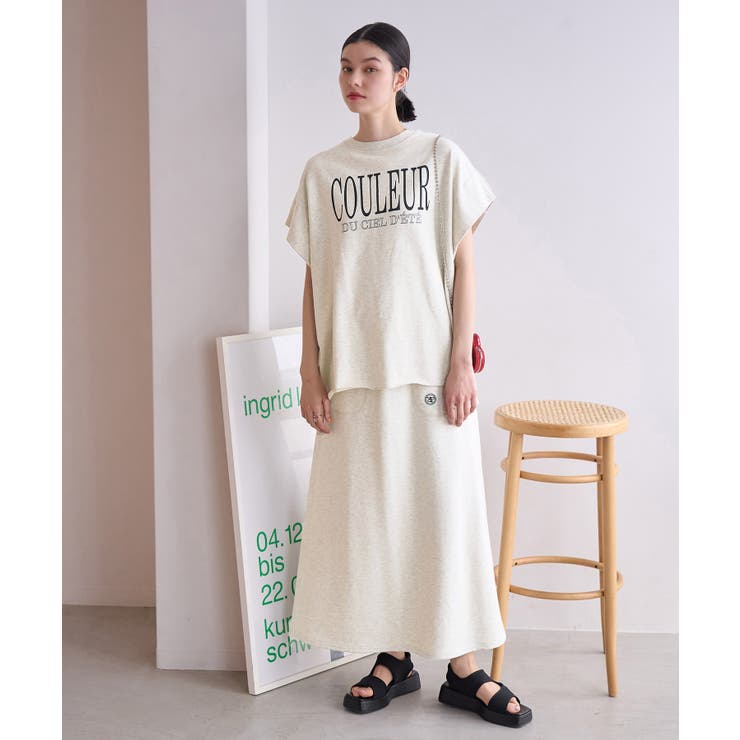 セットアップ対応/ミニ裏毛ワンポイント刺繍入りスカート | ROPE' PICNIC | 詳細画像8 