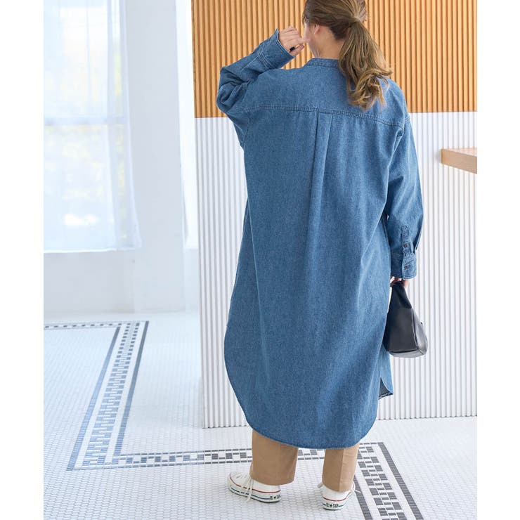 デニムロングシャツワンピース[品番：RPCW0032658]｜ROPE' PICNIC