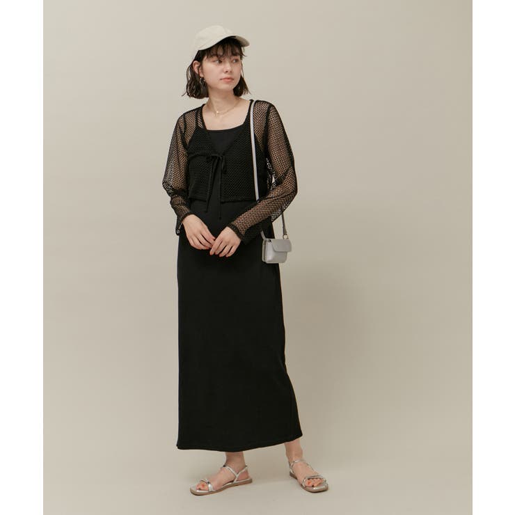 クロップドメッシュカットカーディガン | ROPE' PICNIC | 詳細画像3 