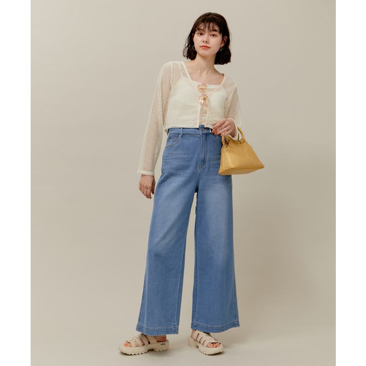 クロップドメッシュカットカーディガン | ROPE' PICNIC | 詳細画像8 