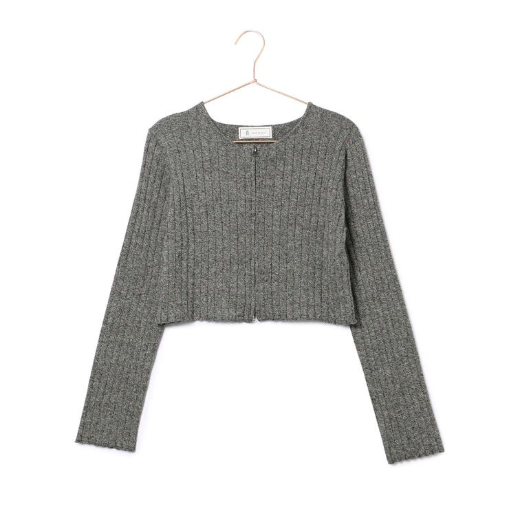 フロントジップショート丈メランジニットプルオーバー | ROPE' PICNIC | 詳細画像18 