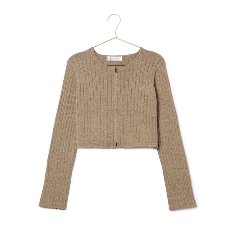 フロントジップショート丈メランジニットプルオーバー | ROPE' PICNIC | 詳細画像19 