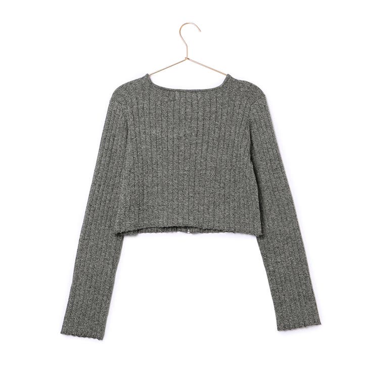 フロントジップショート丈メランジニットプルオーバー | ROPE' PICNIC | 詳細画像21 