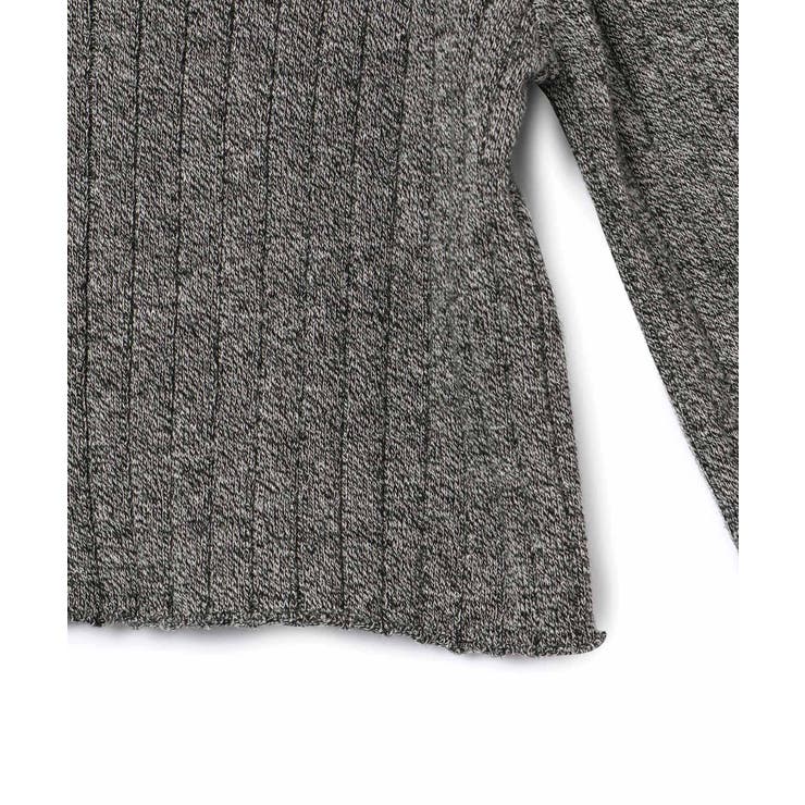 フロントジップショート丈メランジニットプルオーバー | ROPE' PICNIC | 詳細画像25 