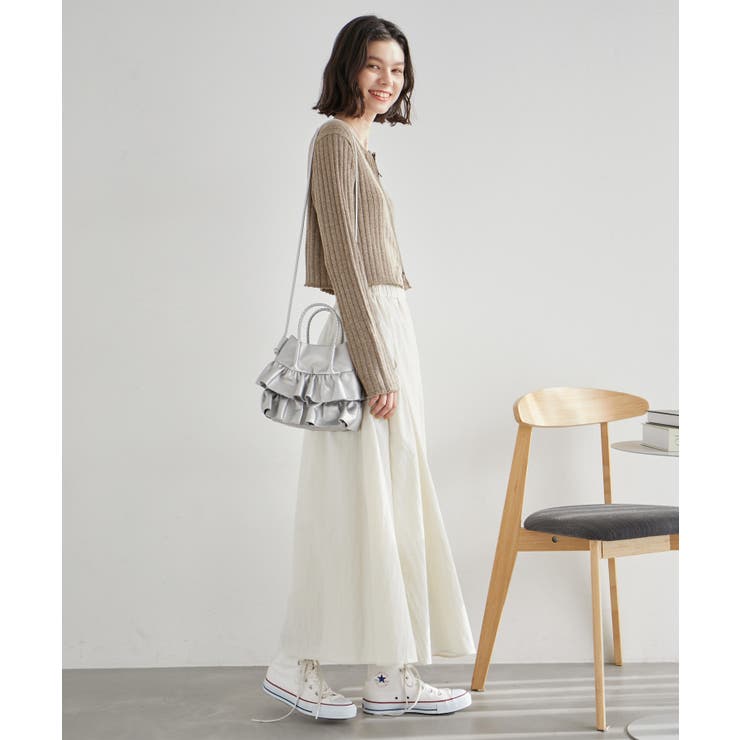 フロントジップショート丈メランジニットプルオーバー | ROPE' PICNIC | 詳細画像9 