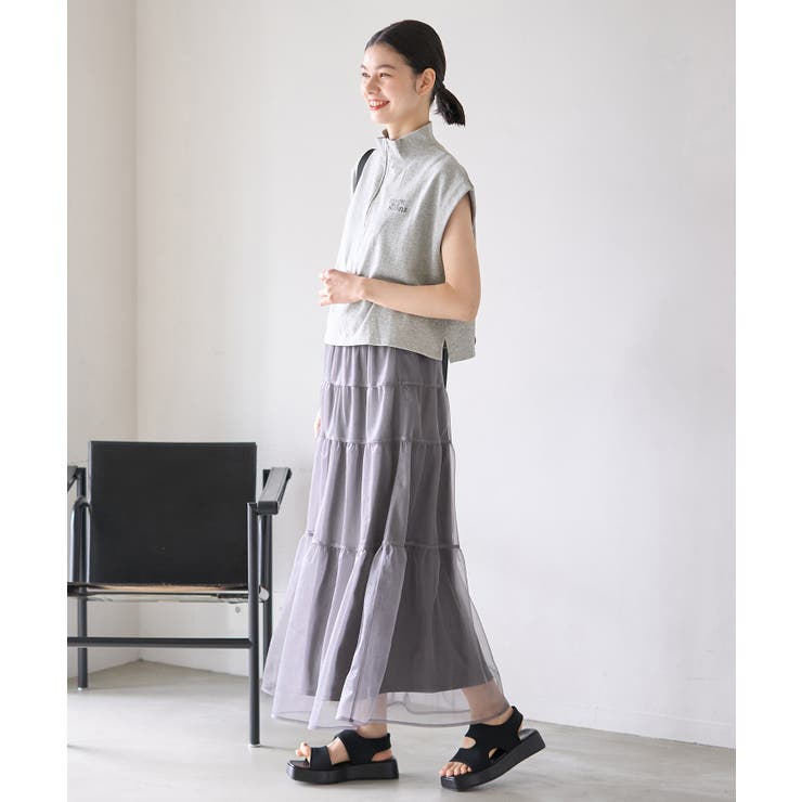 セットアップ対応/ロゴ刺繍ハーフジッププルオーバー | ROPE' PICNIC | 詳細画像3 