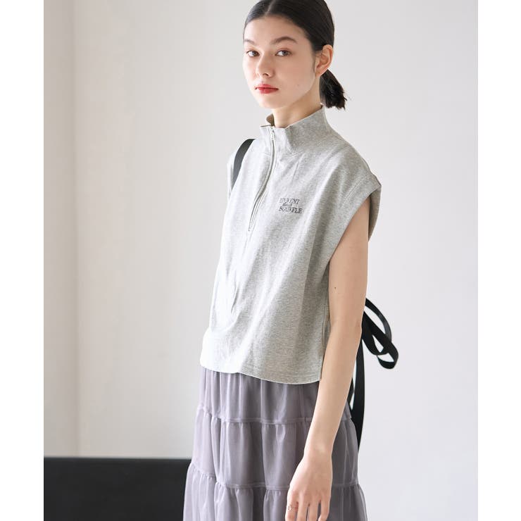 セットアップ対応/ロゴ刺繍ハーフジッププルオーバー | ROPE' PICNIC | 詳細画像4 