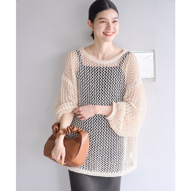 キナリ(16) | メッシュニットトップス | ROPE' PICNIC