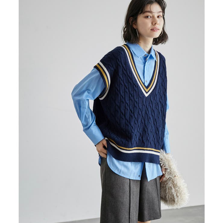 チルデンニットベスト[品番：RPCW0044738]｜ROPE' PICNIC（ロペ