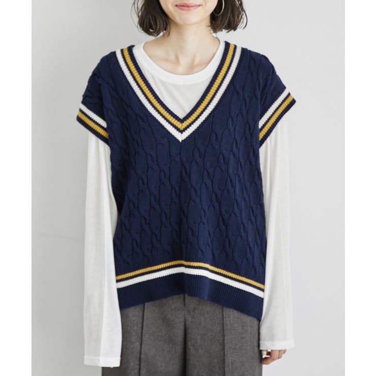 チルデンニットベスト[品番：RPCW0044738]｜ROPE' PICNIC（ロペ