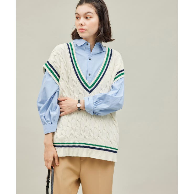 専用です⭐︎Tabrik ニットベスト チルデンニットベスト[品番：RPCW0044738]｜ROPE' PICNIC（ロペ