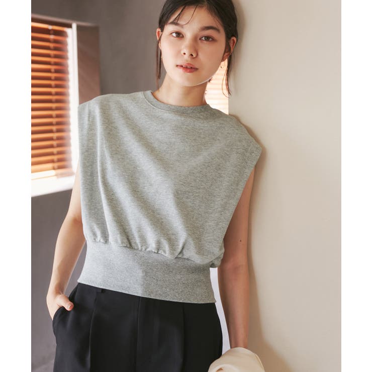 汗染み防止/バックスリットフレンチスリーブミニ裏毛プルオーバー | ROPE' PICNIC | 詳細画像11 