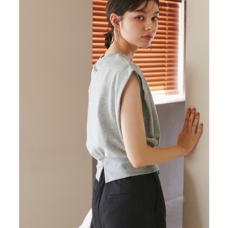 汗染み防止/バックスリットフレンチスリーブミニ裏毛プルオーバー | ROPE' PICNIC | 詳細画像12 