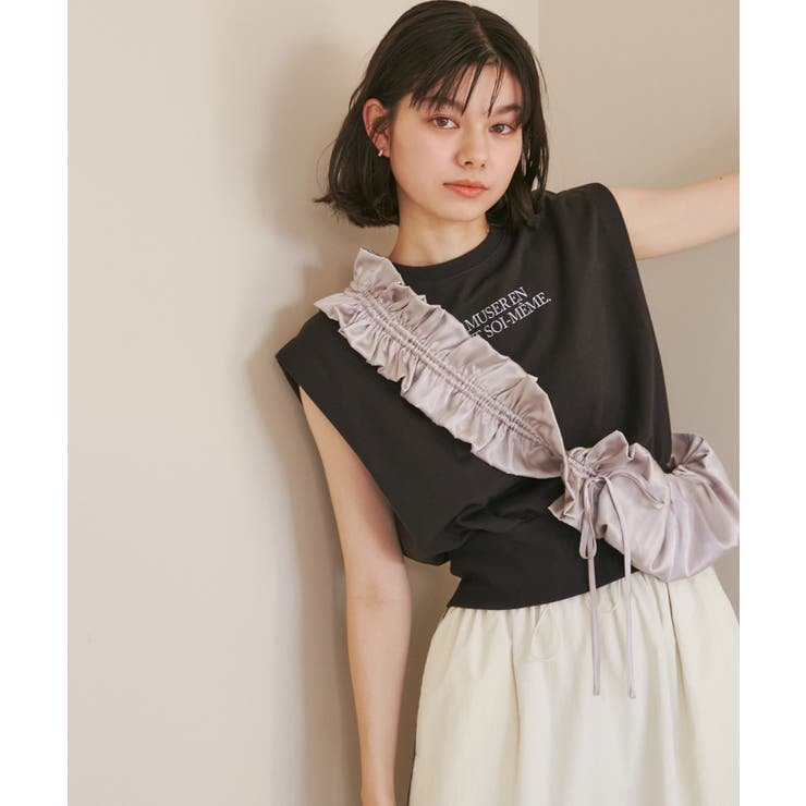 汗染み防止/バックスリットフレンチスリーブミニ裏毛プルオーバー | ROPE' PICNIC | 詳細画像2 