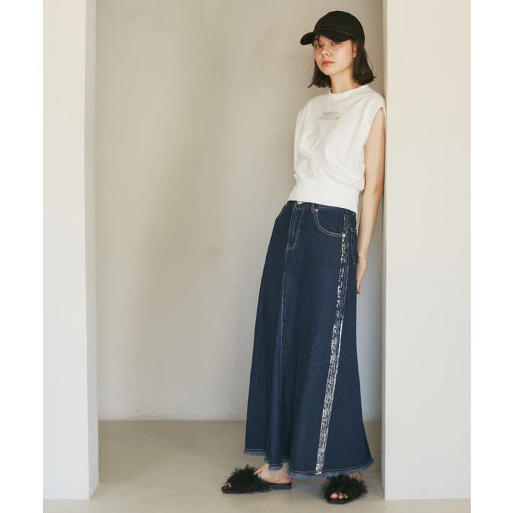 汗染み防止/バックスリットフレンチスリーブミニ裏毛プルオーバー | ROPE' PICNIC | 詳細画像20 