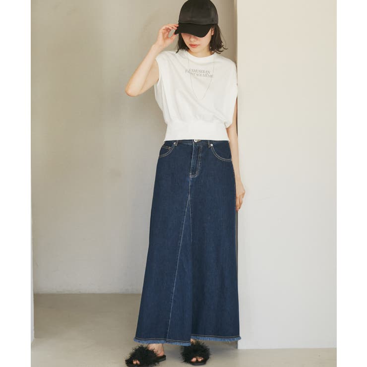 汗染み防止/バックスリットフレンチスリーブミニ裏毛プルオーバー | ROPE' PICNIC | 詳細画像21 