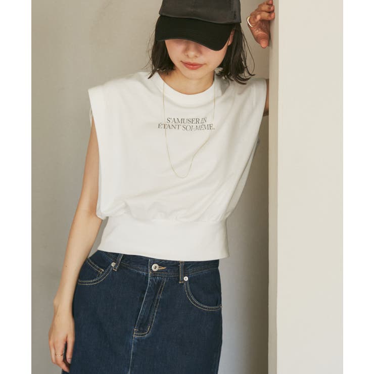 汗染み防止/バックスリットフレンチスリーブミニ裏毛プルオーバー | ROPE' PICNIC | 詳細画像23 