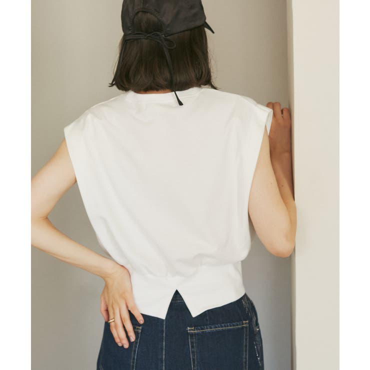 汗染み防止/バックスリットフレンチスリーブミニ裏毛プルオーバー | ROPE' PICNIC | 詳細画像24 