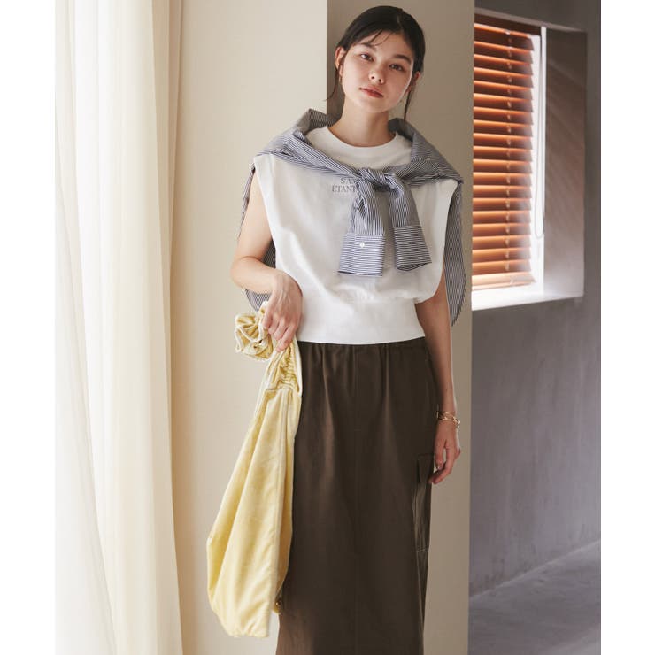 汗染み防止/バックスリットフレンチスリーブミニ裏毛プルオーバー | ROPE' PICNIC | 詳細画像29 