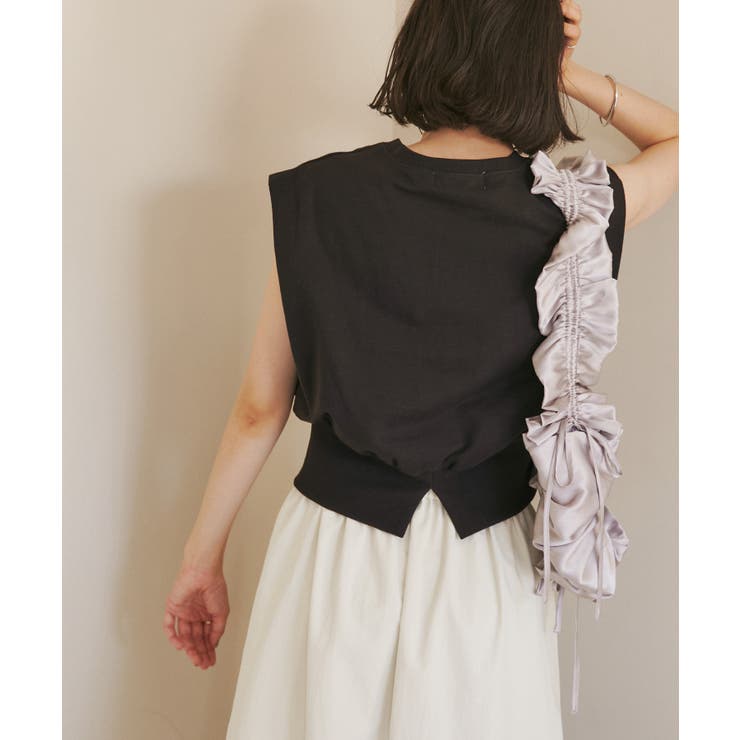 汗染み防止/バックスリットフレンチスリーブミニ裏毛プルオーバー | ROPE' PICNIC | 詳細画像5 