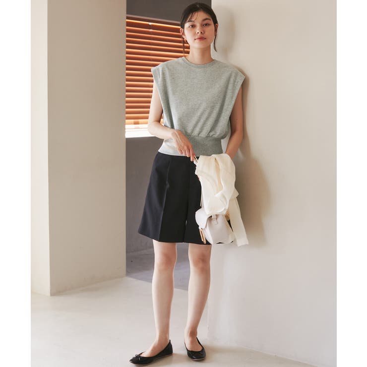 汗染み防止/バックスリットフレンチスリーブミニ裏毛プルオーバー | ROPE' PICNIC | 詳細画像9 