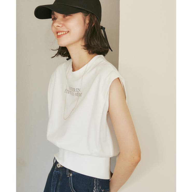 ホワイト(10) | 汗染み防止/バックスリットフレンチスリーブミニ裏毛プルオーバー | ROPE' PICNIC