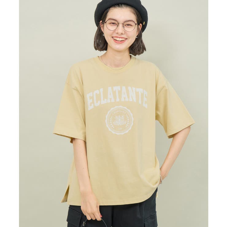 クリーム系(84) | カレッジロゴオーバーTシャツ | ROPE' PICNIC
